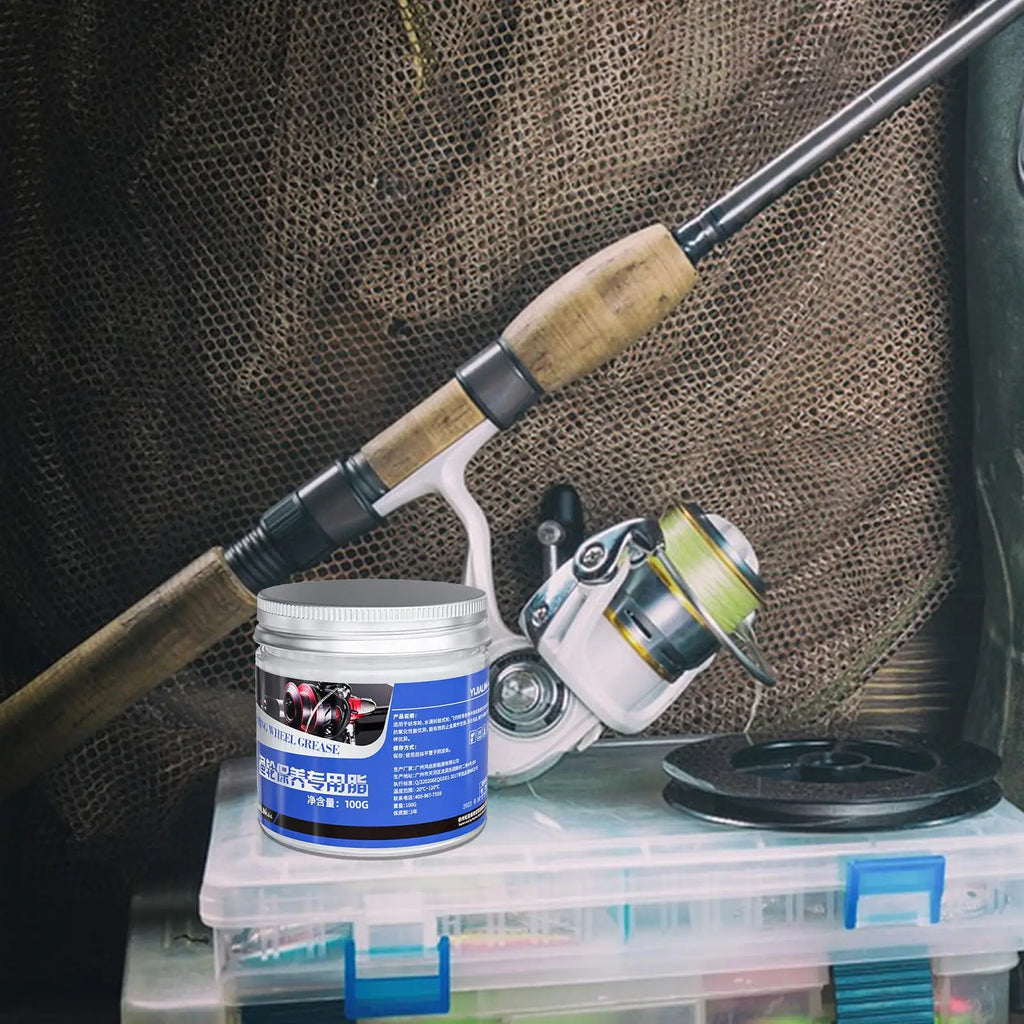 Fishing Reel Grease & Bearing Lubricant 100g – Marine Use Reel Maintenance Grease Nixie