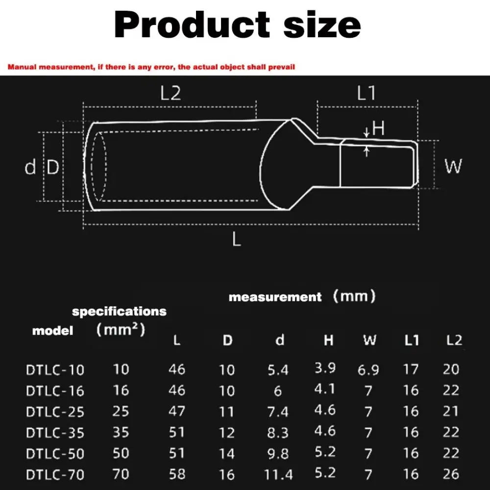 Copper Crimp Terminal Lug Non-Insulated Wire Joint Block