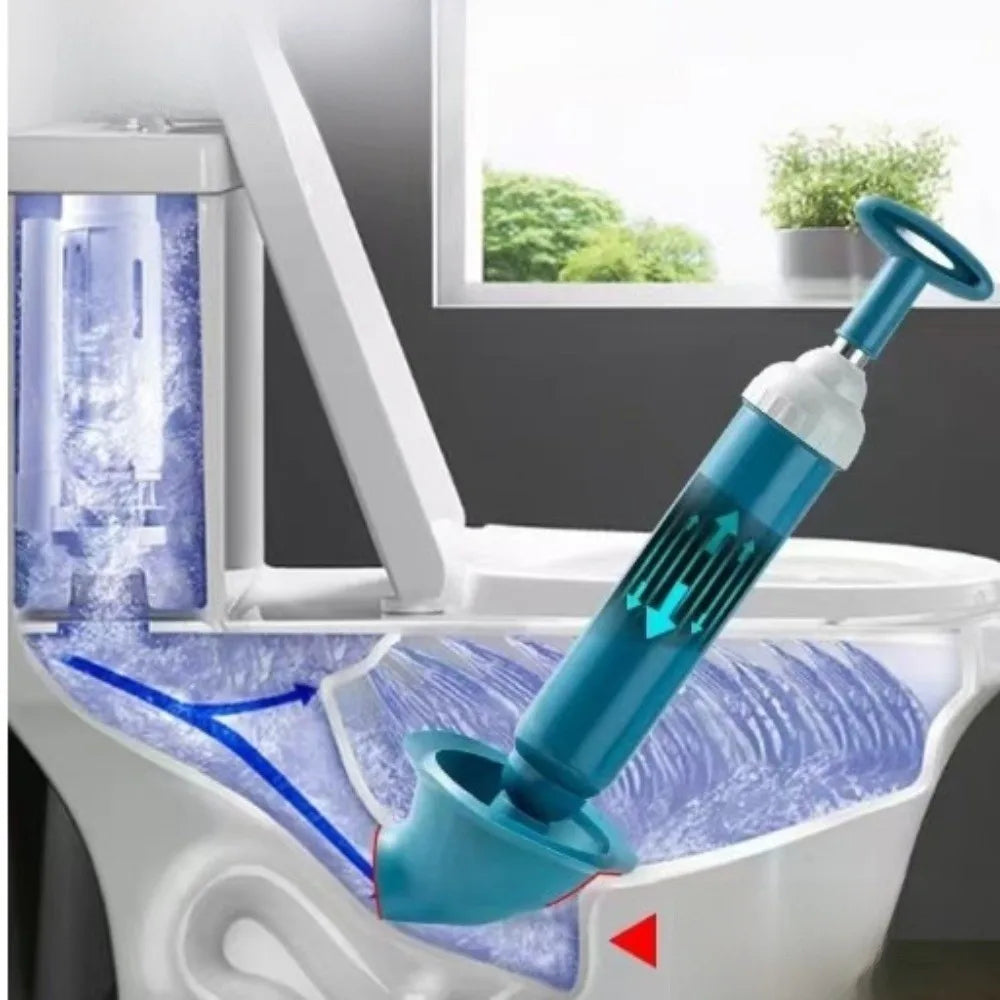 Multifunction Toilet Plunger Vacuum Suction Drain Clog Remover Toilet Plunger Nixie Blue