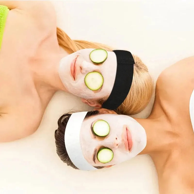 Disposable Spa Facial Headbands Soft Non-Woven Stretch 50 Pcs