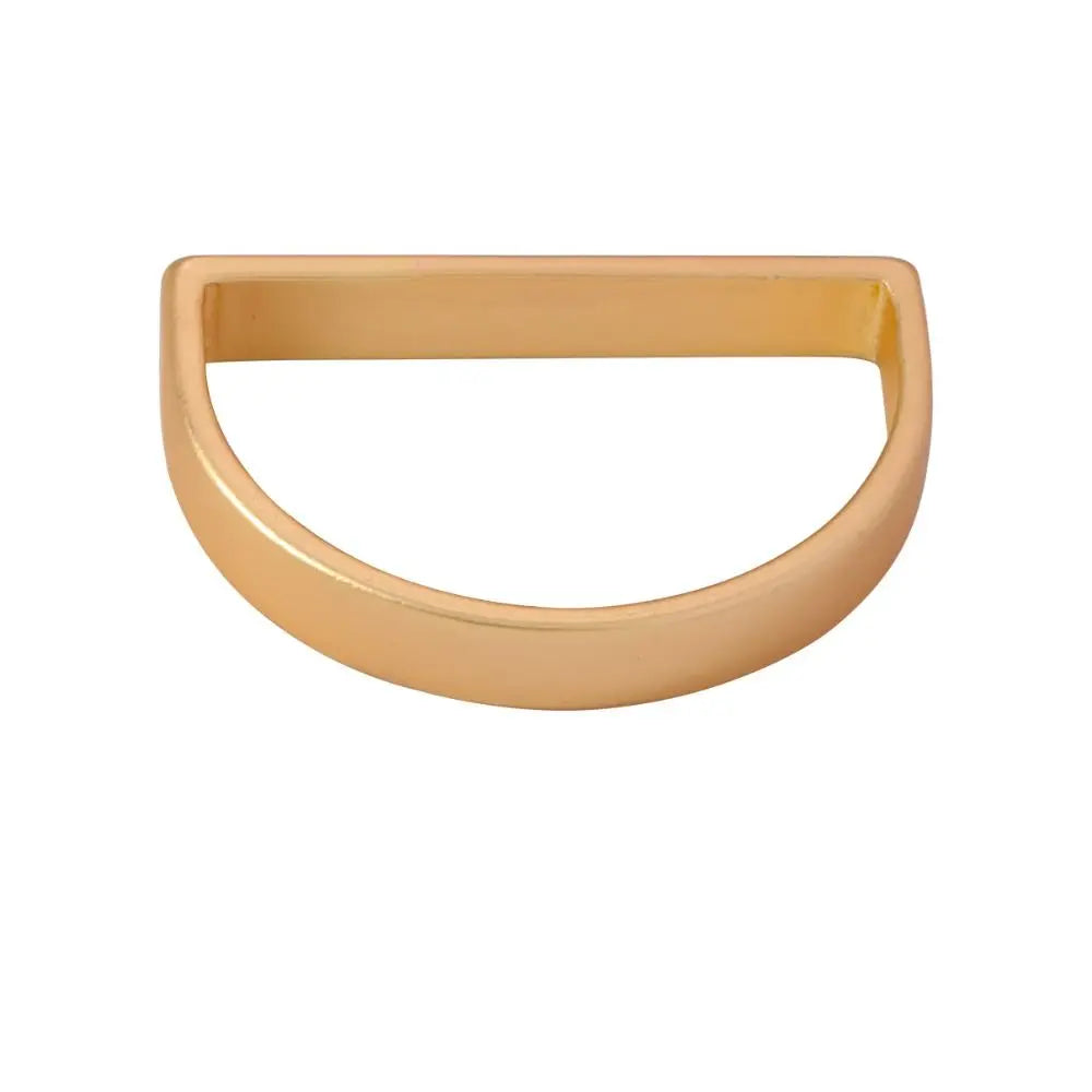 12-Pack Matte Gold Stainless Steel Napkin Rings | D-Shape Napkin Rings Nixie one