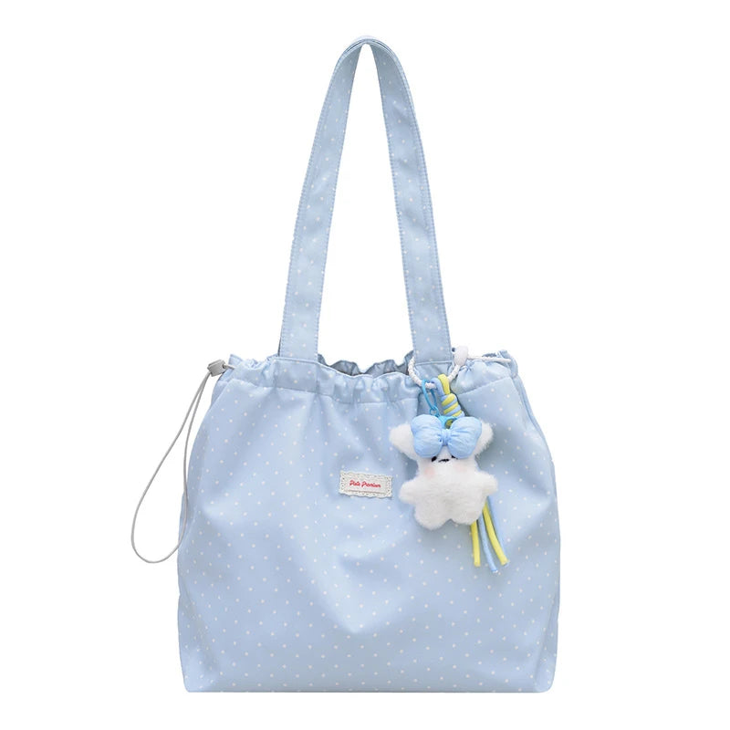 Polka Dot Korean Crossbody Tote Bag – Large Capacity Women's Bag Women's Crossbody Tote Nixie