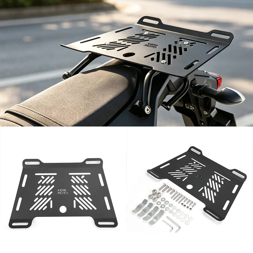 Motorcycle Rear Luggage Rack – Universal Stainless Steel Carrier Motorcycle Luggage Rack Nixie