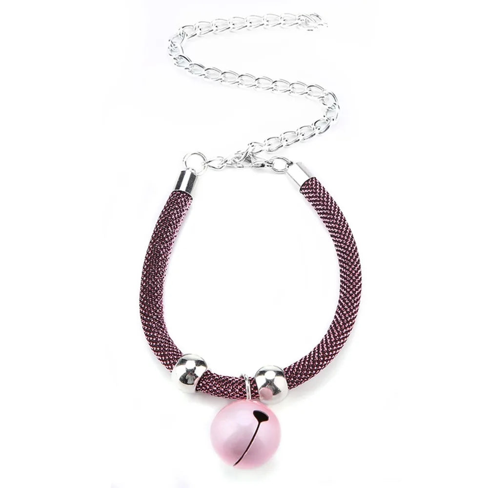 Japanese Style Cat Collar with Bell – Adjustable Nylon Cat Collar Nixie