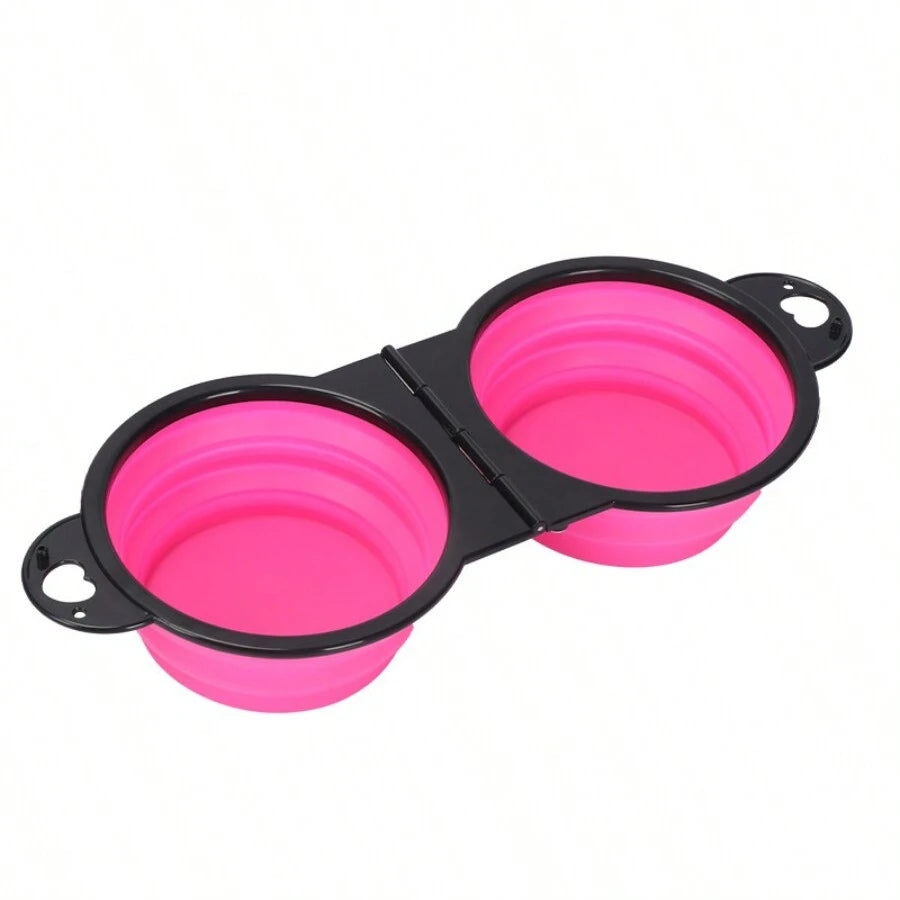 2-in-1 Foldable Travel Pet Bowl for Dogs & Cats | Nixie Foldable Pet Bowl Nixie Pink