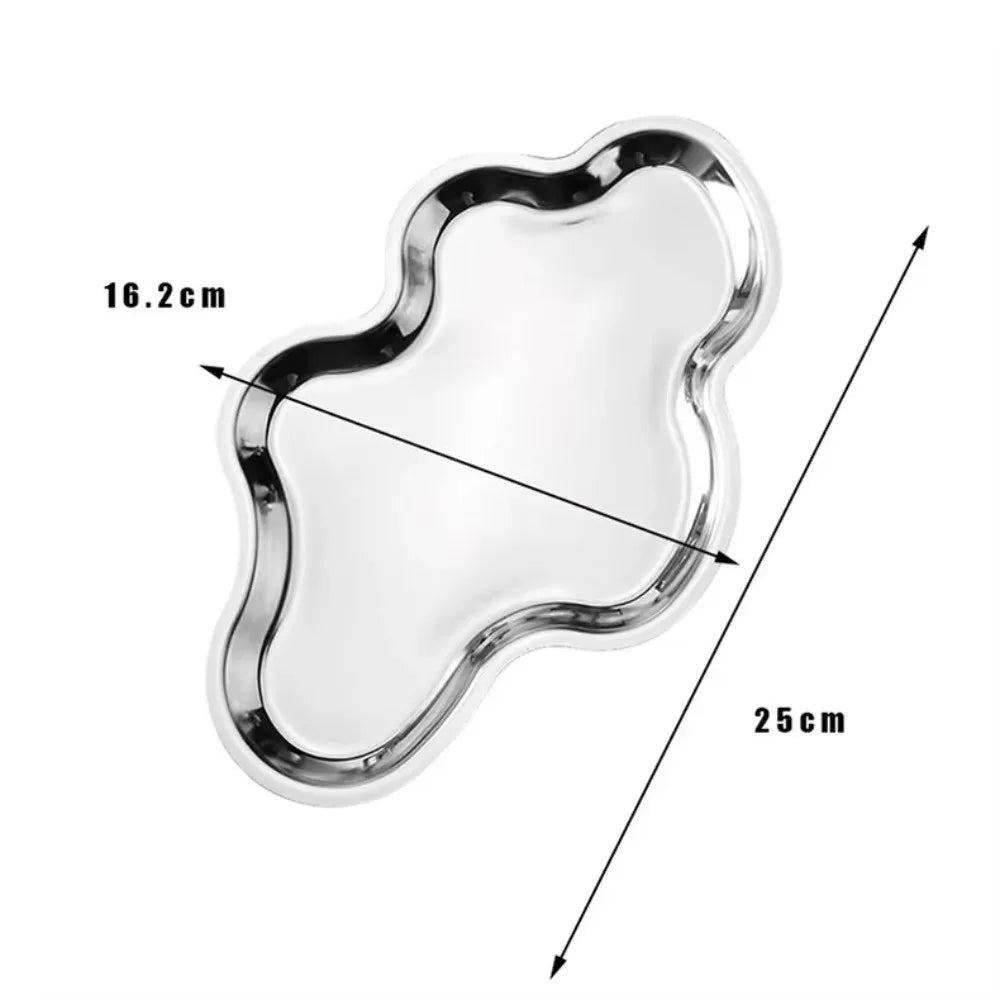 Cloud Shaped Stainless Steel Storage Tray | Jewelry & Key Organizer