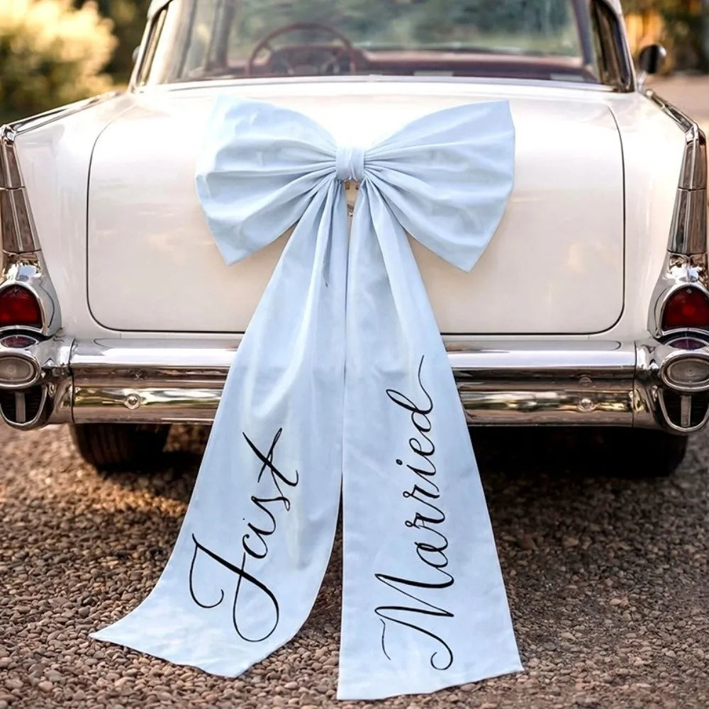 Large Wedding Car Bow – Elegant Ribbon Bridal Car Decoration Wedding Car Decoration Nixie