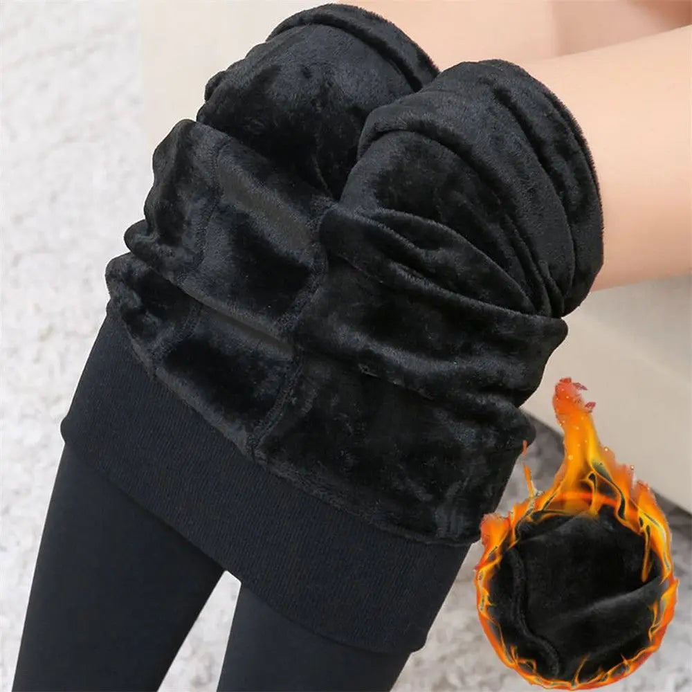 Women's Fleece Lined Thermal Leggings – Slim Winter Tights Thermal Leggings Nixie