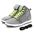 KEMITOUR Motorcycle Riding Shoes – Ankle Protection Sneakers Motorcycle Riding Shoes Nixie Grey 42