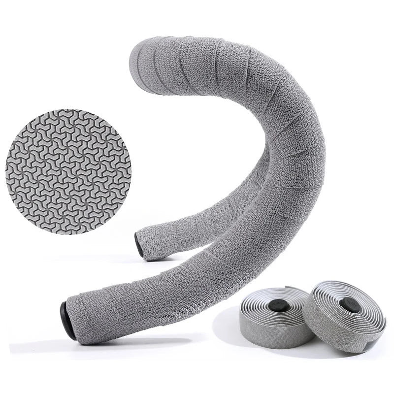 BUCKLOS Non-Slip Bike Handlebar Tape – Road & Gravel Wrap Handlebar Tape Nixie GREY