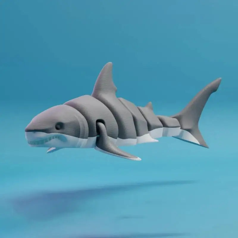 3D Printed Articulated Killer Whale Figurine | Desk & Car Decor Articulated Animal Figurine Nixie A3