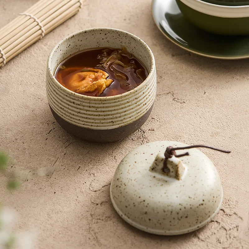 Ceramic Clay Pot Single-Serve Soup Stew Steaming Cup
