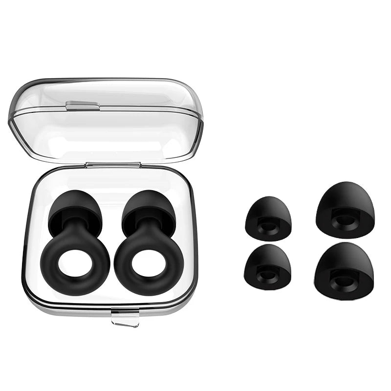 Silicone Loop Earplugs for Sleep, Swimming & Surfing