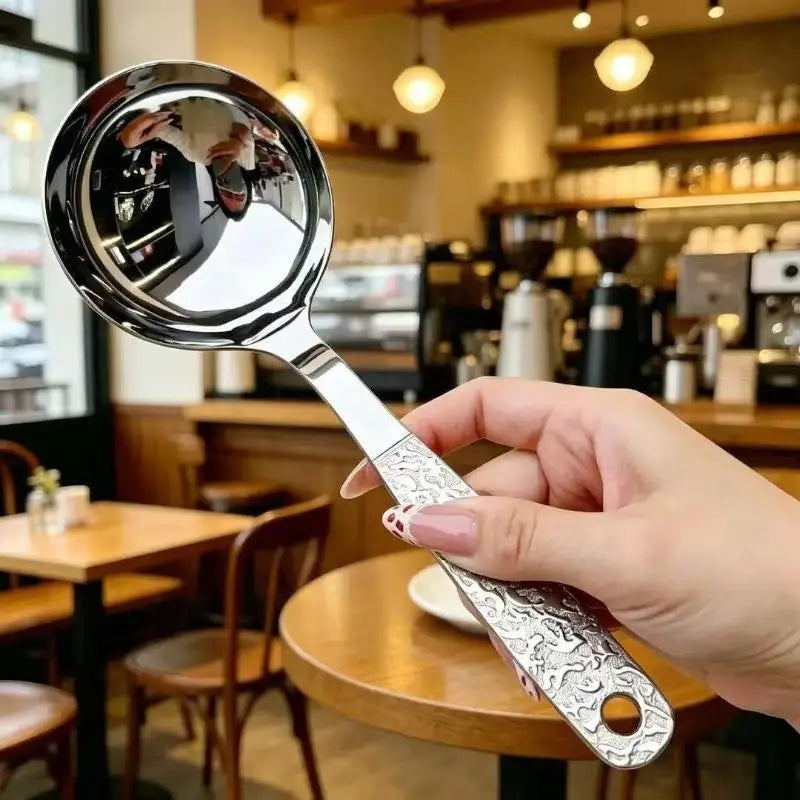 Stainless Steel Long Handle Cracked Spoon – Ice Cream & Tea Serving Spoon Nixie