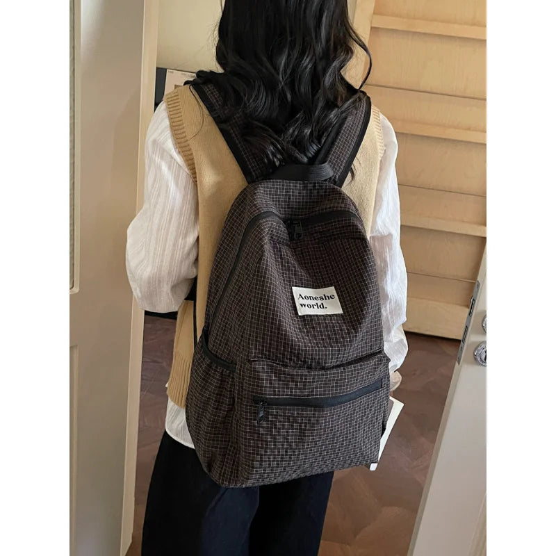Nixie Large-Capacity Nylon Backpack – Commuter & Travel Nylon Backpack Nixie