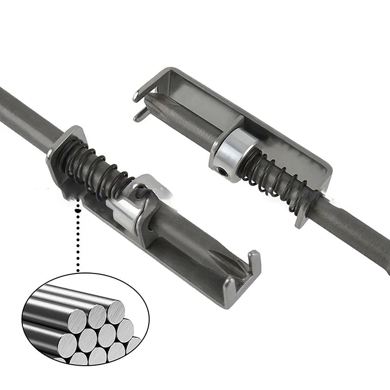 Spring-Loaded Screwdriver Bit Holder | Wear-Resistant | 1/3/5 Pcs Screwdriver Bit Holder Nixie