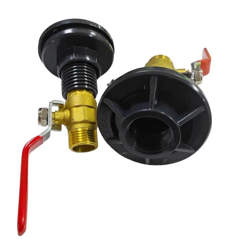 PVC Rain Barrel Spigot Kit with Copper Alloy Ball Valve Faucet Rain Barrel Spigot Kit Nixie