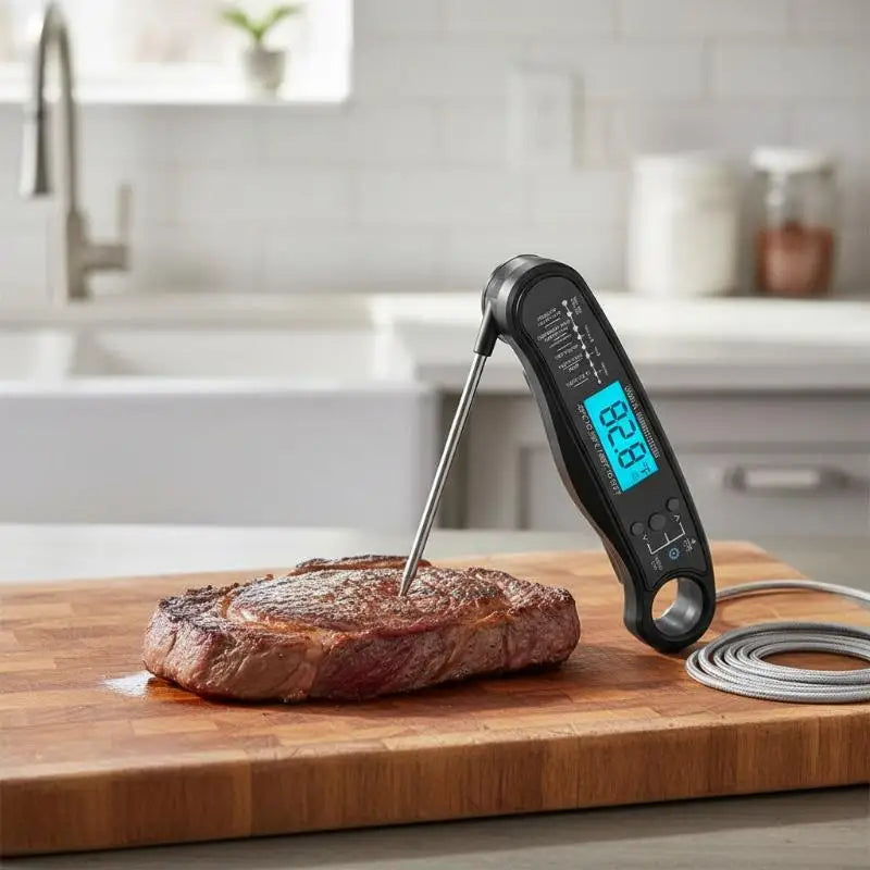 Dual Probe Digital Meat Thermometer for BBQ & Kitchen Meat Thermometer Nixie