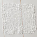 Cotton Lace Trim 15cm – Cream Floral Embroidery Sewing Lace Cotton Lace Trim Nixie White