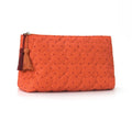 Polka Dot Cosmetic Bag Large Waterproof Travel Toiletry Pouch Cosmetic Travel Bag Nixie Orange