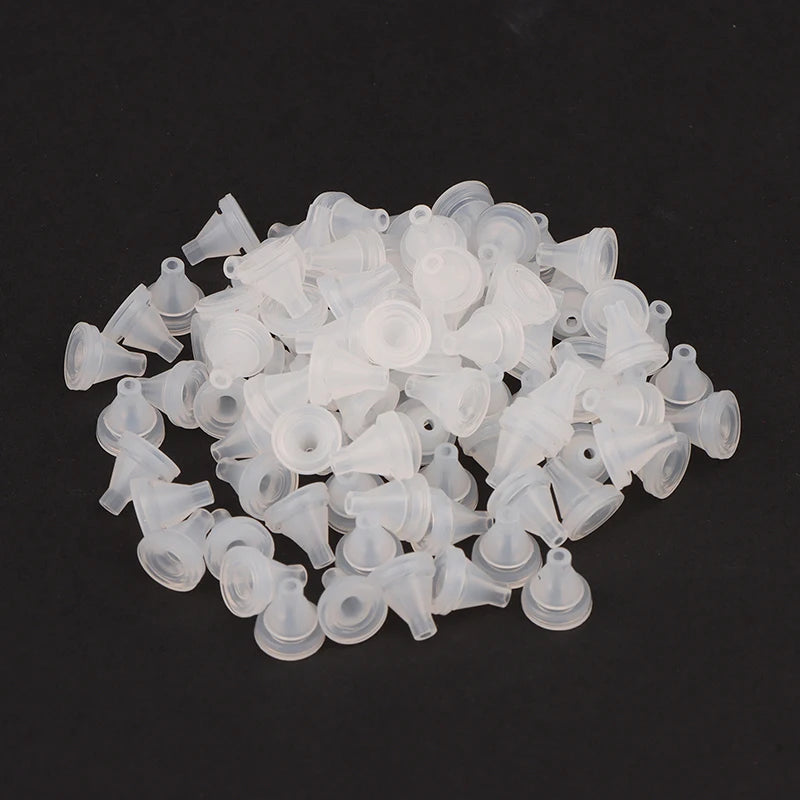 50pcs Silicone Shower Head Nozzle Replacements – 4mm Spray Parts Shower Nozzle Replacement Nixie Transparent
