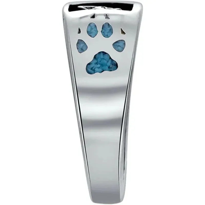 Wolf Claw Head Ring Zinc Alloy Punk Animal Style Sizes 6–11