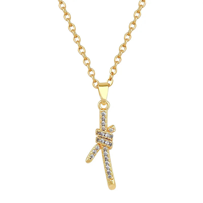 Women's Gold-Plated Stainless Steel Pendant Clavicle Necklace Pendant Necklace Nixie