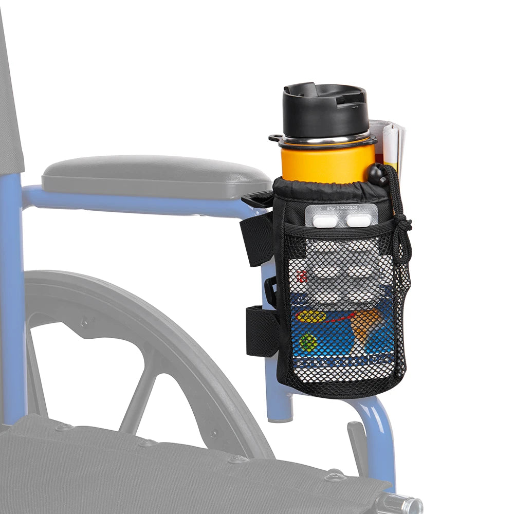 Cup Holder for Wheelchair Walker Rollator – Insulated Bottle Bottle Holder Accessory Nixie