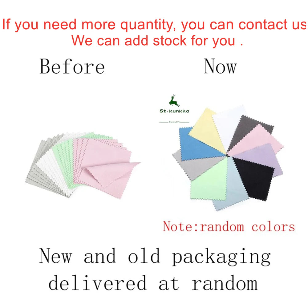 50pcs Jewelry Polishing Cloths – Silver, Gold & Platinum Care Jewelry Polishing Cloth Nixie