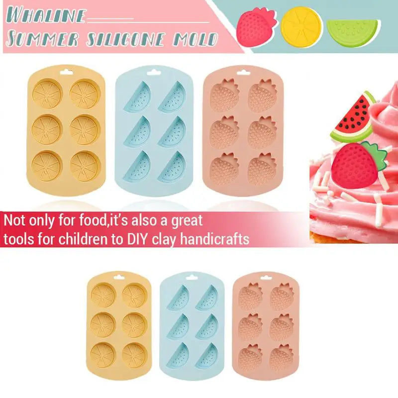 Fruit Silicone Molds – Chocolate Gummy Fondant Pudding Molds