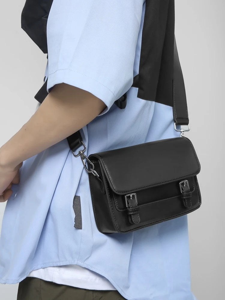 British-Style Unisex Crossbody Messenger Bag – PU Leather Crossbody Messenger Bag Nixie