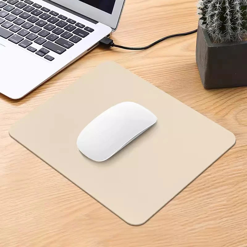 Small PU Gaming Mouse Pad – Non-Slip, Waterproof, Easy Clean Gaming Mouse Pad Nixie Beige