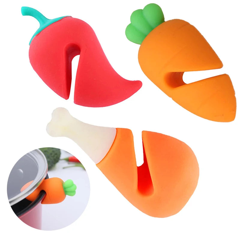 Silicone Pot Lid Lifter Anti-Spill Holder | Cute Kitchen Gadget Pot Lid Lifter Nixie