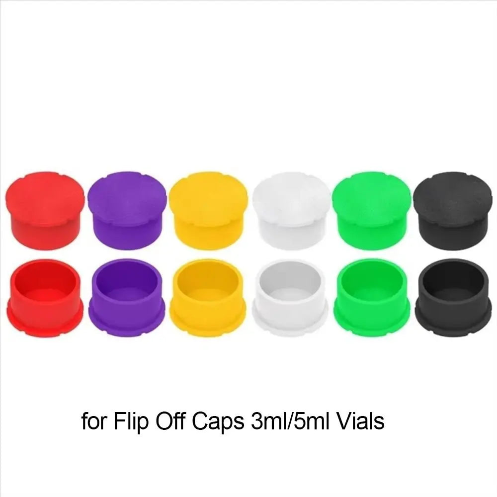 12Pcs Reusable Leak-Proof Vial Caps for 3ml & 5ml Glass Bottles
