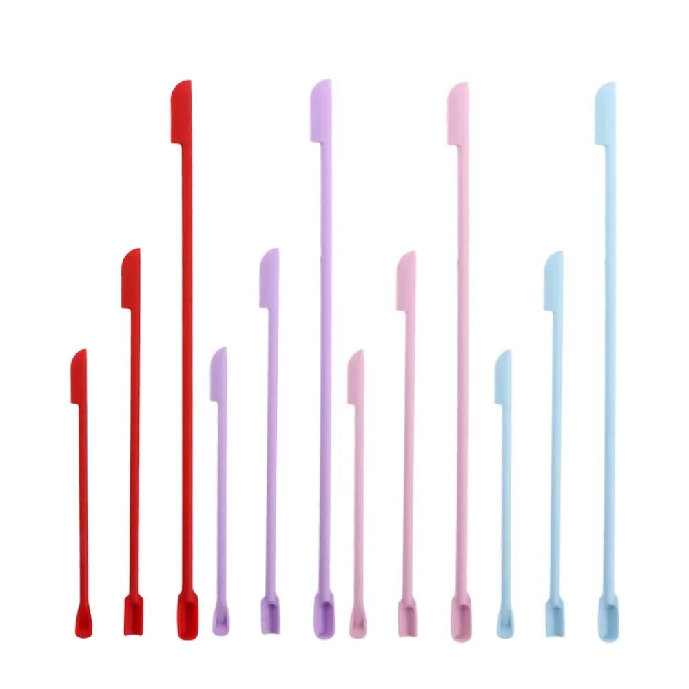 3-Piece Silicone Spatula Set – Cosmetic Bottle Scraper & Scoop