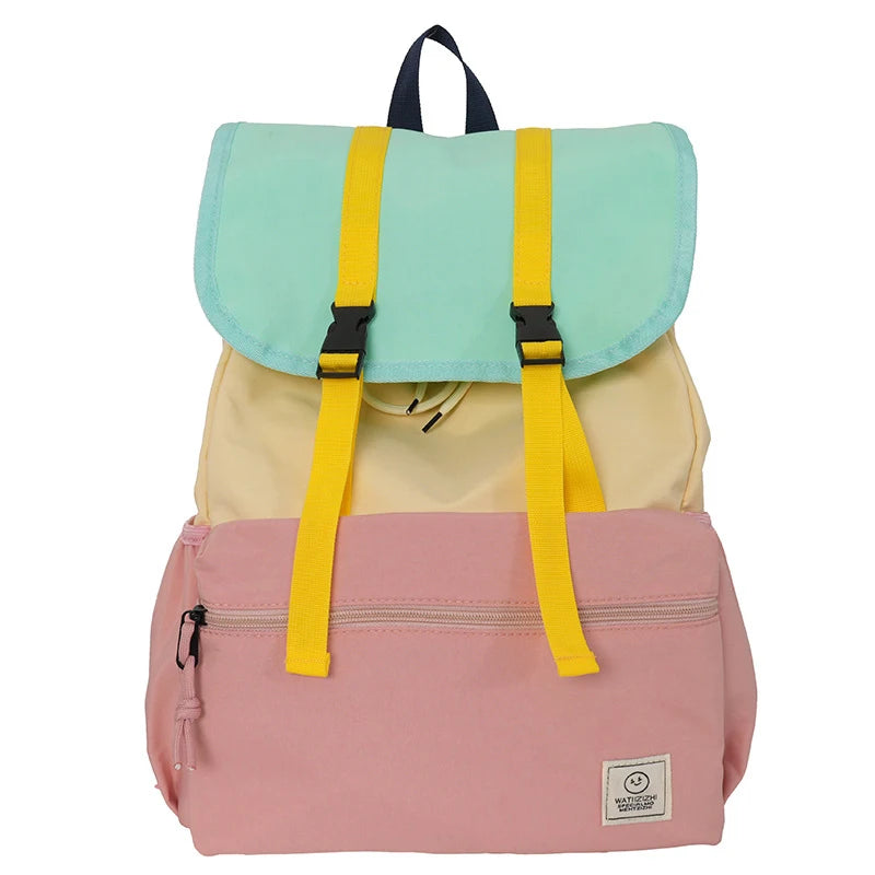 Dopamine Color-Block Women's Backpack – Hiking & Travel