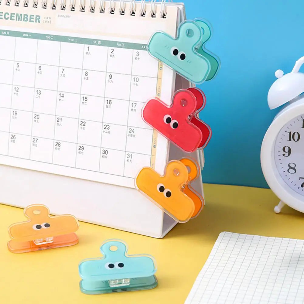 Cute Big-Eye Acrylic Bag Clips – Strong Grip Snack & Paper Clamps Bag Clips Nixie
