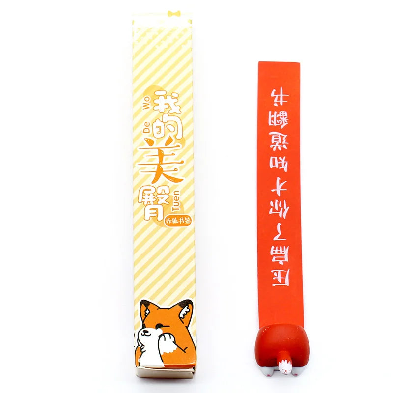 3D Animal Butt Bookmark Cute Cartoon PVC Funny Student Gift