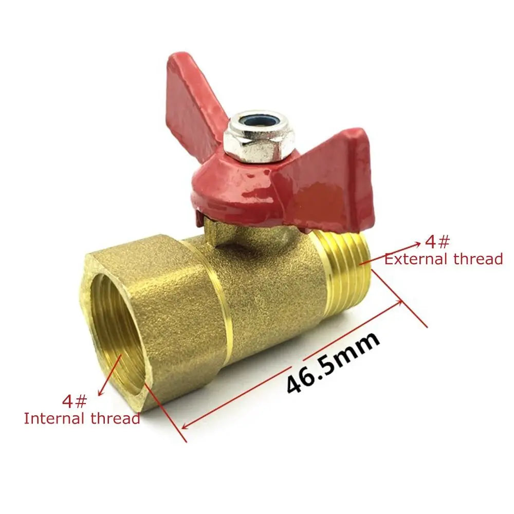1/2" Brass Garden Hose Shut Off Ball Valve – Full Flow Brass Ball Valve Nixie