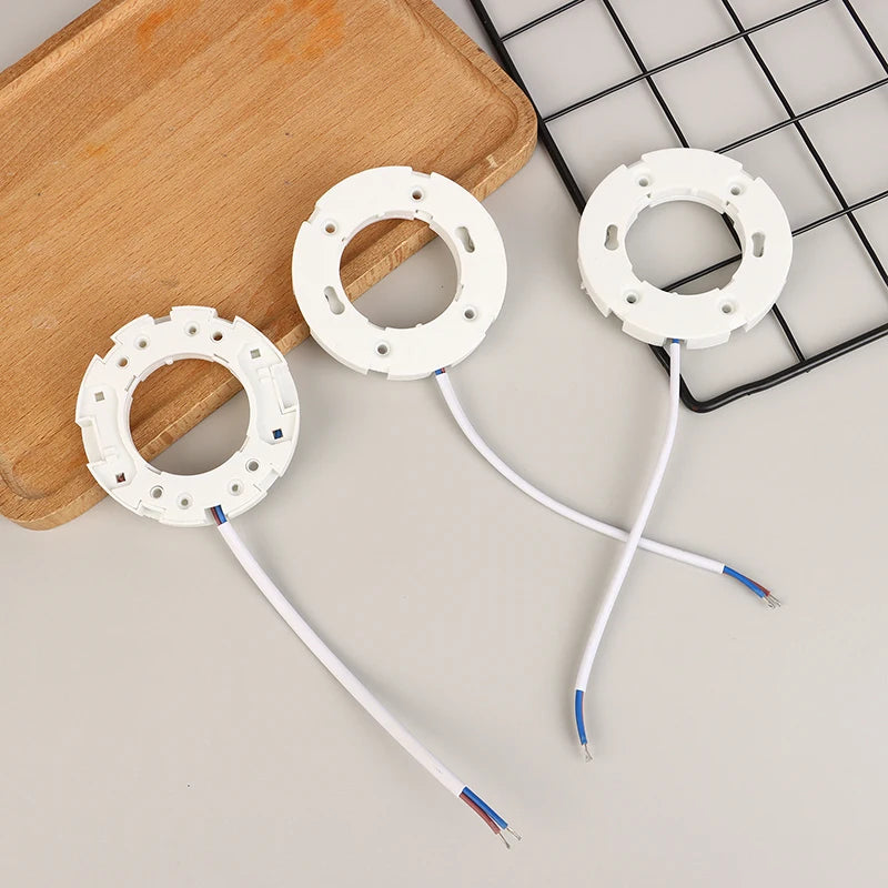 5-Pack GX53 Lamp Holder Base Fitting with Fly Leads – LED & CFL