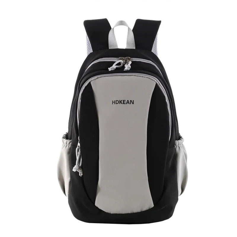 Vintage Color-Block Large Capacity College Backpack – Unisex College Backpack Nixie