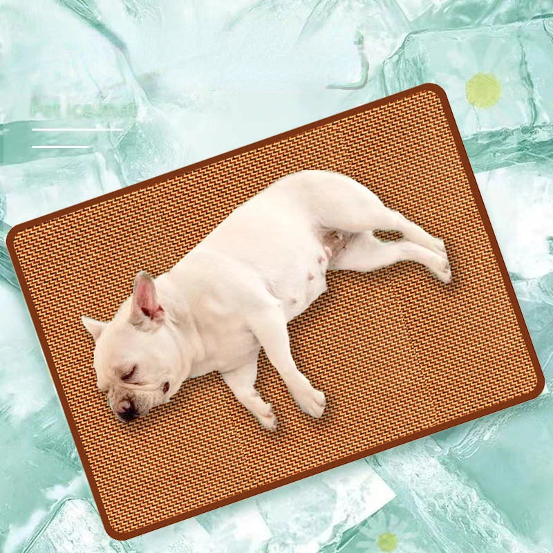Bamboo Dog Cooling Mat – Summer Bed for Dogs & Cats Pet Cooling Mat Nixie