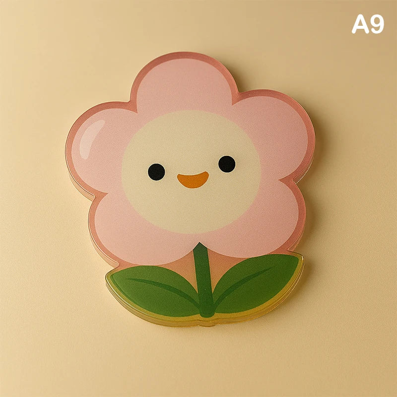 Cute Cartoon Acrylic Coaster | Heat-Resistant Table Protector Acrylic Coaster Nixie A9