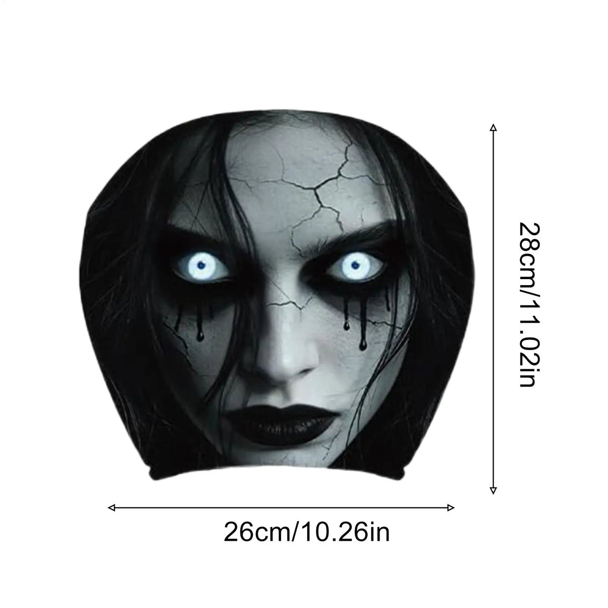 2pcs Halloween Ghost Car Headrest Covers – Spooky Seat Protectors Car Headrest Cover Nixie