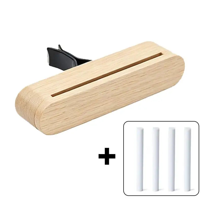 Wood Clip-On Car Air Vent Diffuser – Refillable Scent