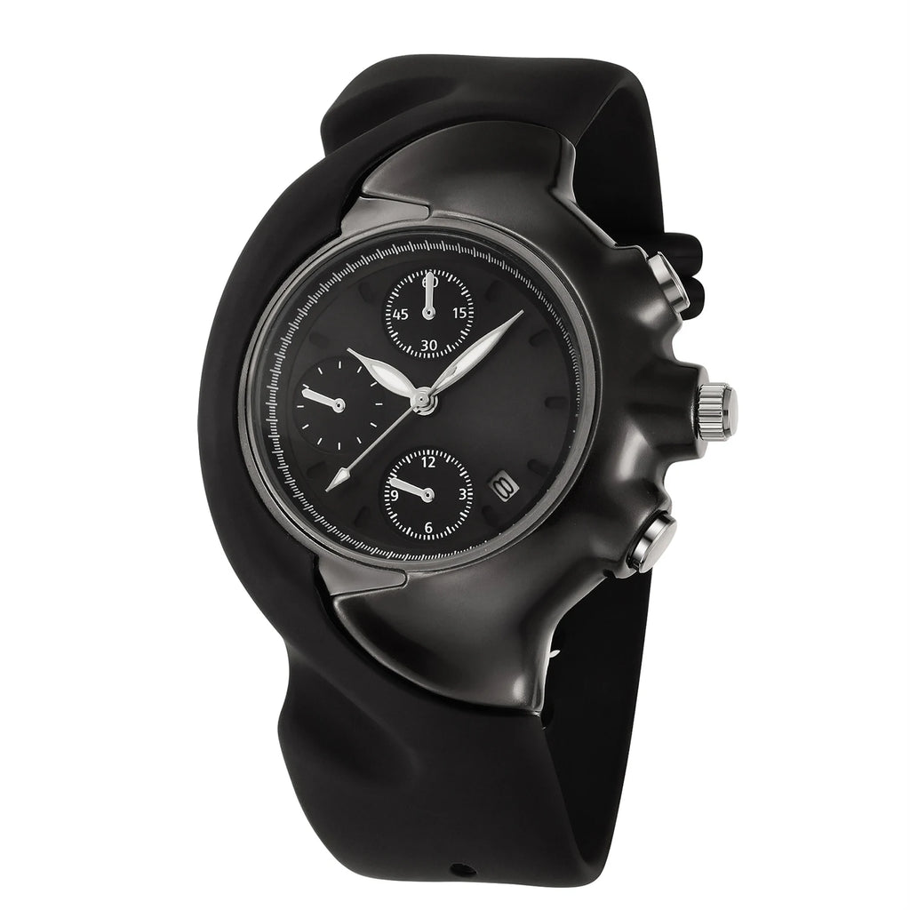 REBIRTH Men's Sports Chronograph Watch – Silicone Strap Men's Sports Watch Nixie