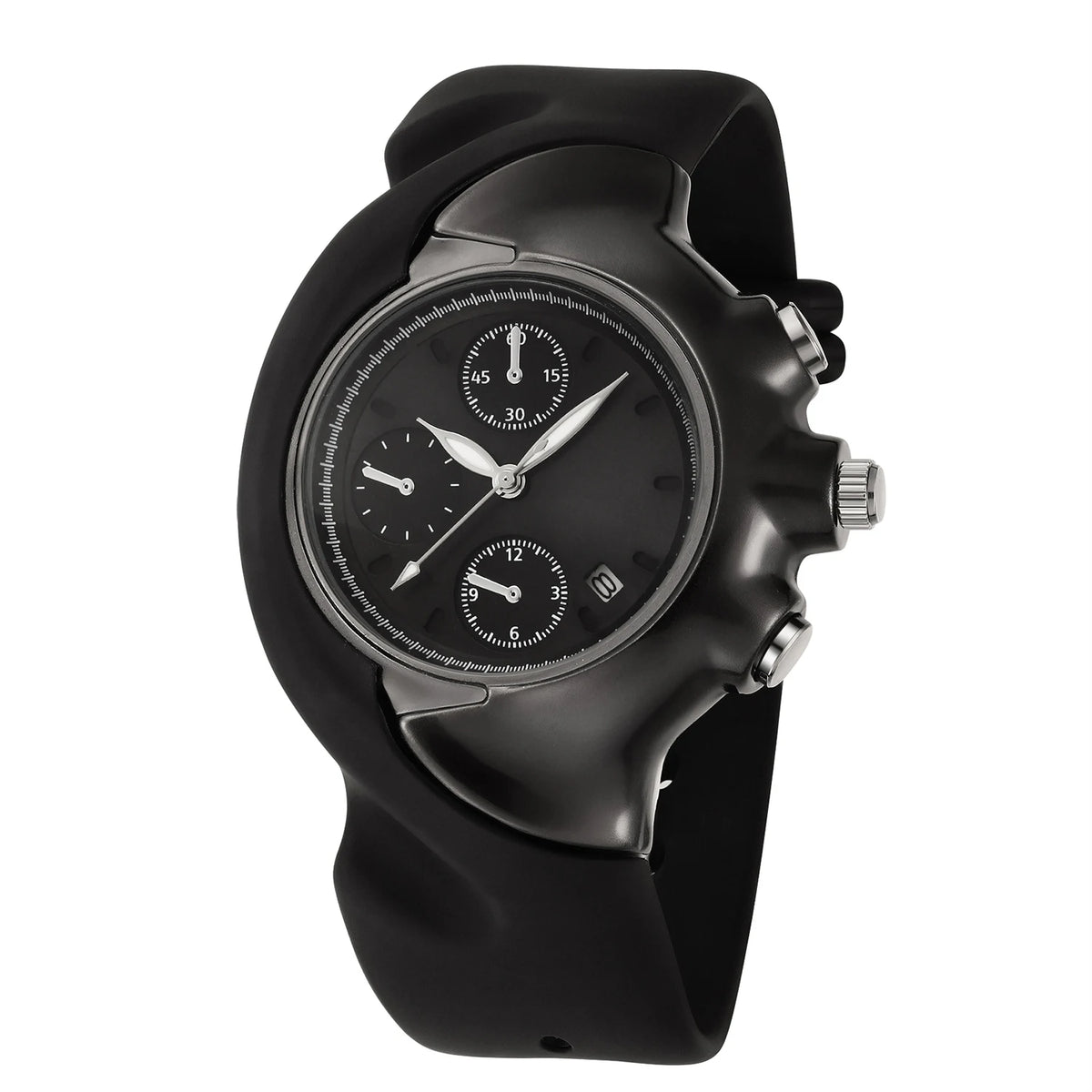 REBIRTH Men's Sports Chronograph Watch – Silicone Strap Men's Sports Watch Nixie