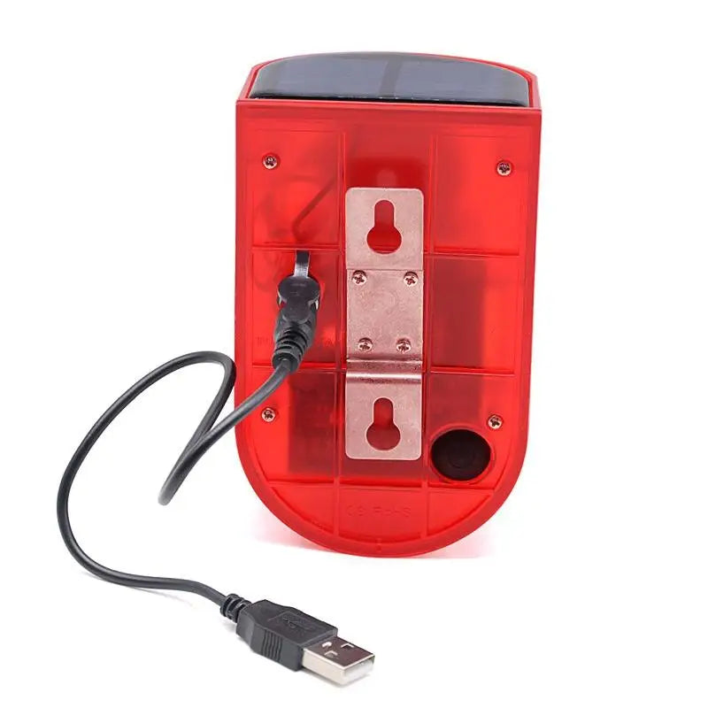 Solar Motion Sensor Alarm Light – Siren, Strobe & Deterrent Solar Security Alarm Nixie