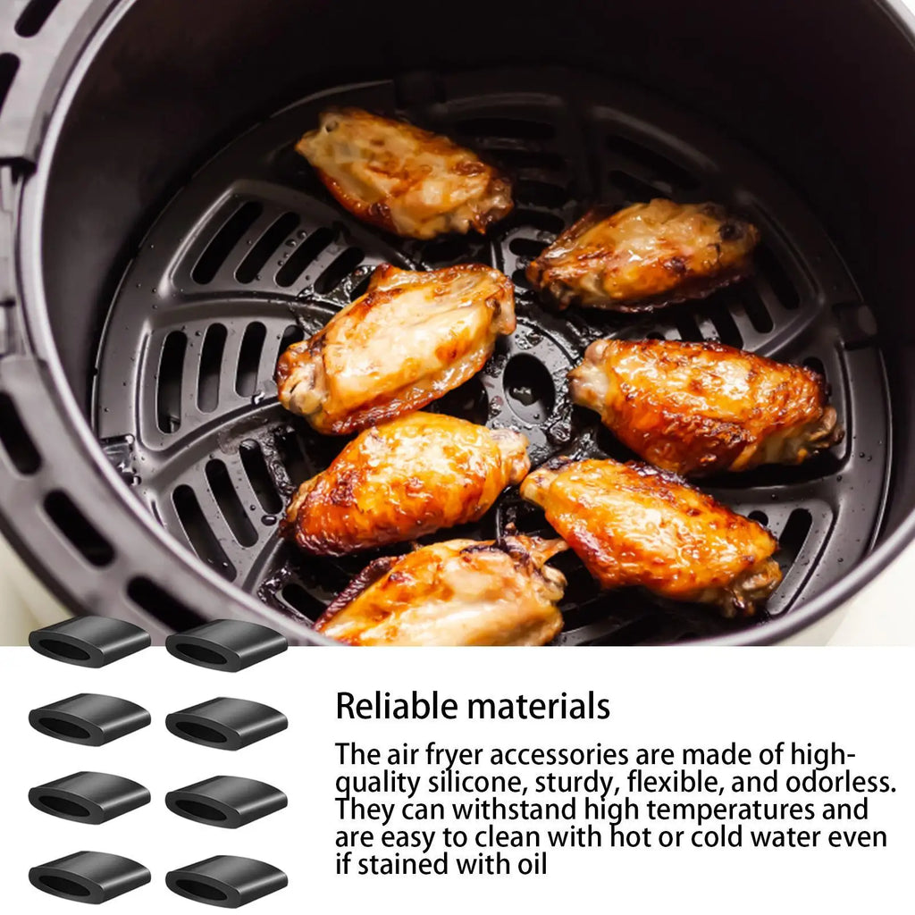 Air Fryer Silicone Bumper Feet 10pcs – Replacement Tray Covers Air Fryer Accessories Nixie