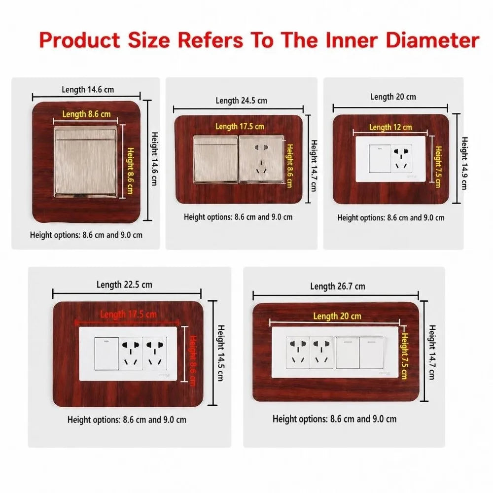 Light Switch Protective Cover – Dustproof No-Drill Wall Panel Switch Protective Cover Nixie